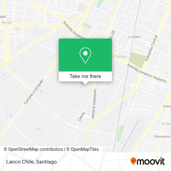 Lanco Chile map