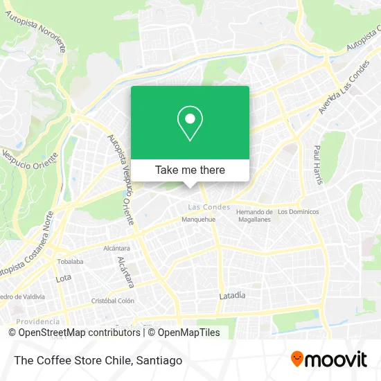 The Coffee Store Chile map