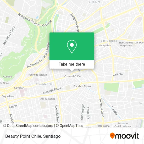 Beauty Point Chile map