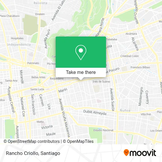 Rancho Criollo map