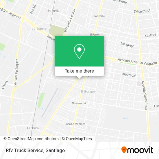 Rfv Truck Service map