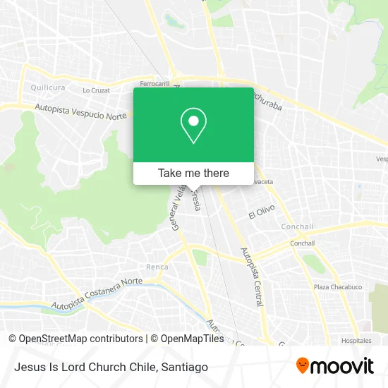 Jesus Is Lord Church Chile map