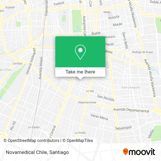 Novamedical Chile map
