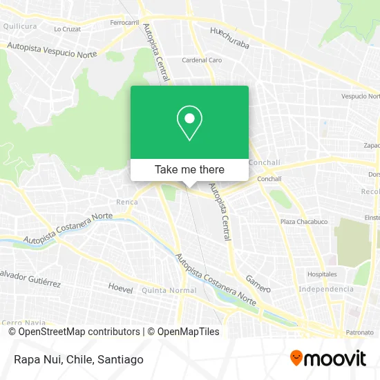 Rapa Nui, Chile map