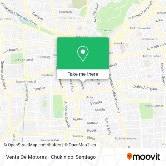 Venta De Motores - Chukinico map