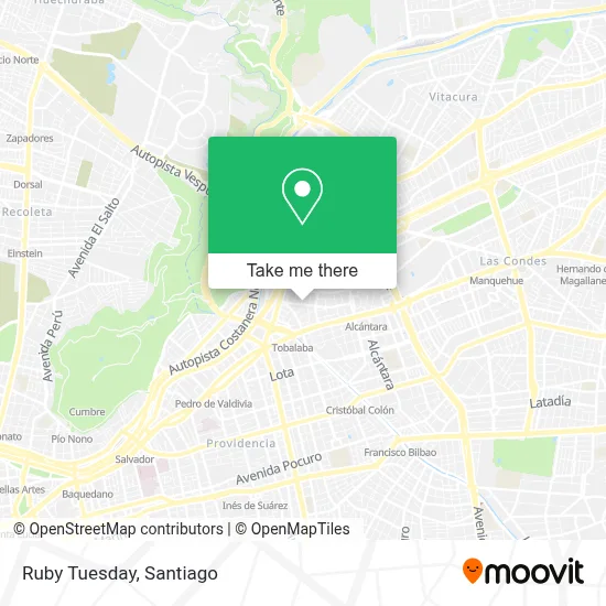 Ruby Tuesday map