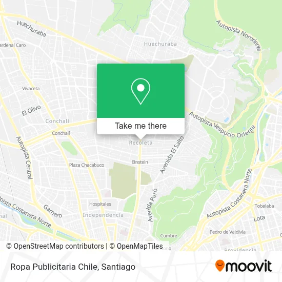 Ropa Publicitaria Chile map