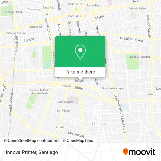 Innova Printer map