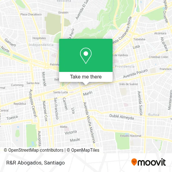 R&R Abogados map