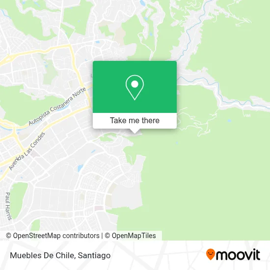Muebles De Chile map