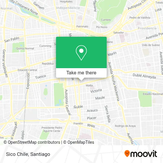 Sico Chile map