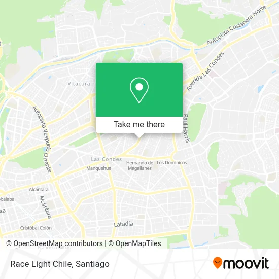 Race Light Chile map