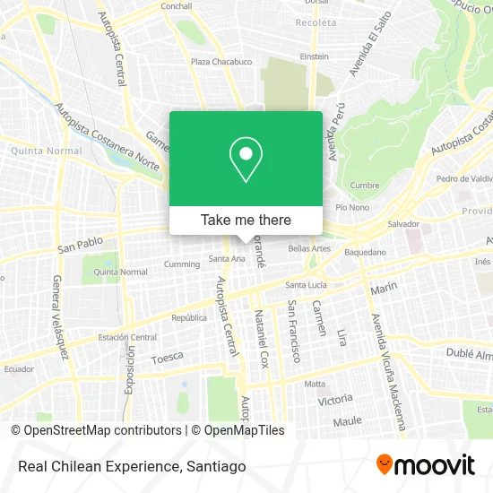 Real Chilean Experience map