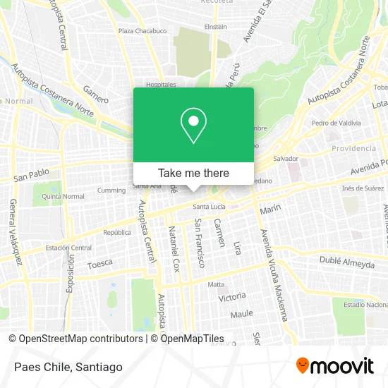 Paes Chile map