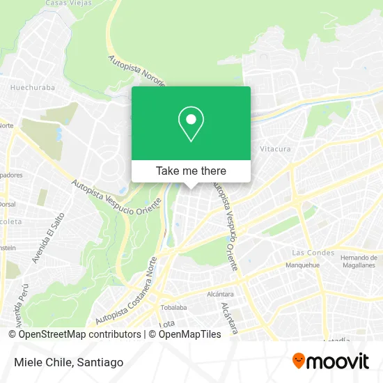 Miele Chile map