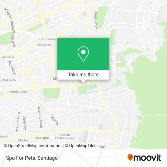 Spa For Pets map