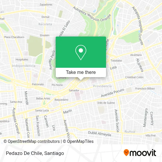 Pedazo De Chile map