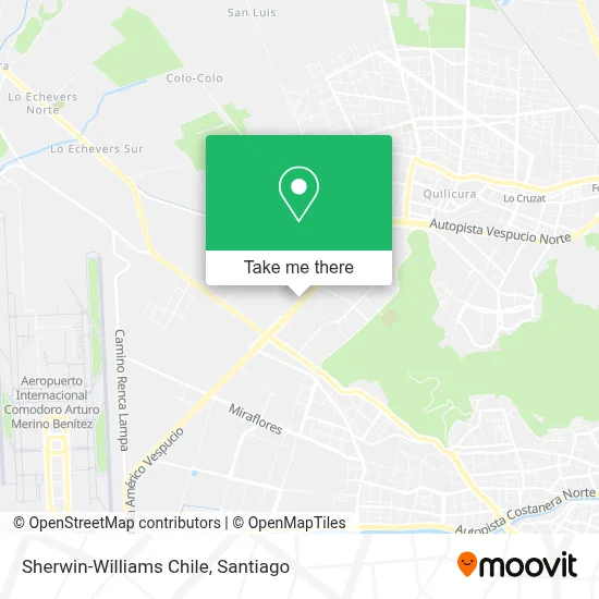 Sherwin-Williams Chile map