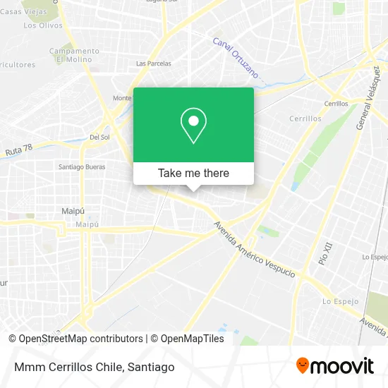 Mmm Cerrillos Chile map