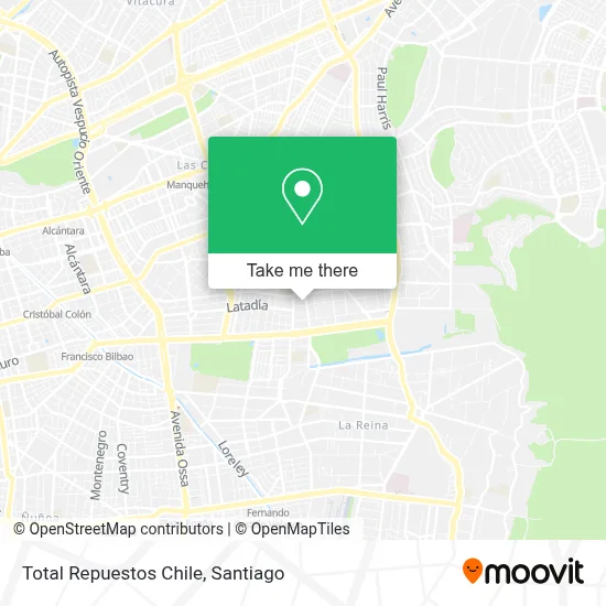 Total Repuestos Chile map