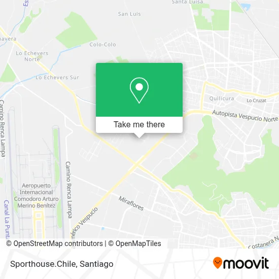 Sporthouse.Chile map