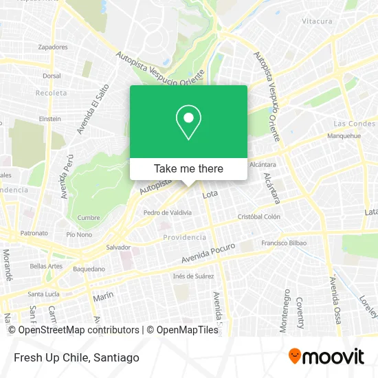 Fresh Up Chile map