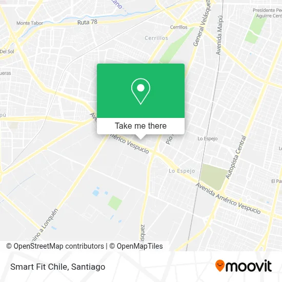 Smart Fit Chile map