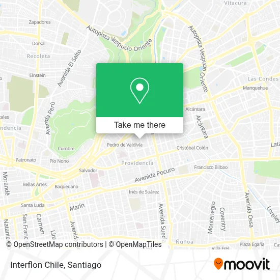Interflon Chile map