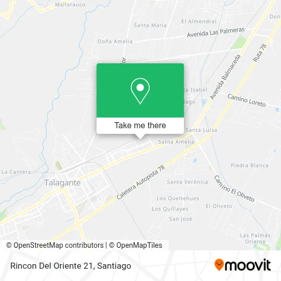 Rincon Del Oriente 21 map
