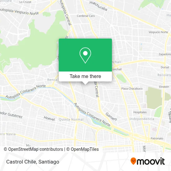 Castrol Chile map