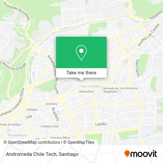 Andromeda Chile Tech map
