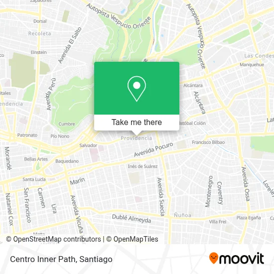 Centro Inner Path map