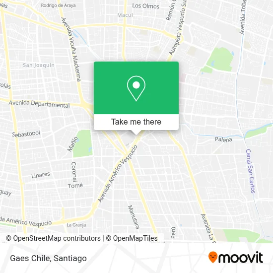 Gaes Chile map