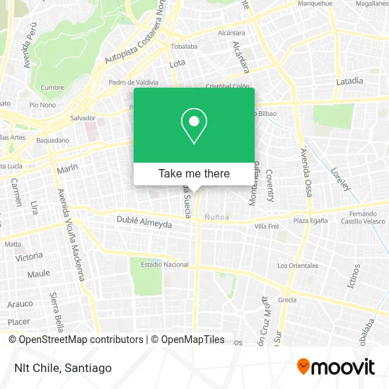 Nlt Chile map