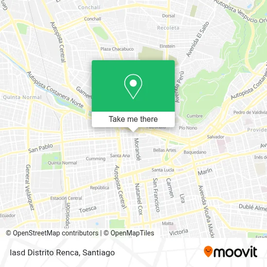 Iasd Distrito Renca map