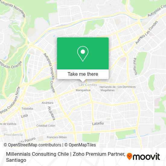 Millennials Consulting Chile | Zoho Premium Partner map