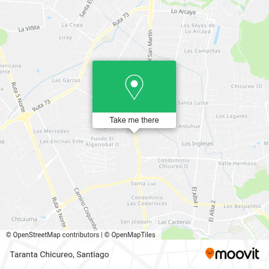 Taranta Chicureo map