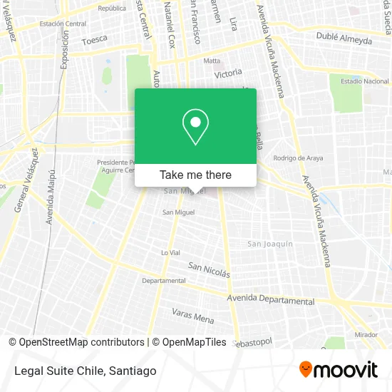 Legal Suite Chile map