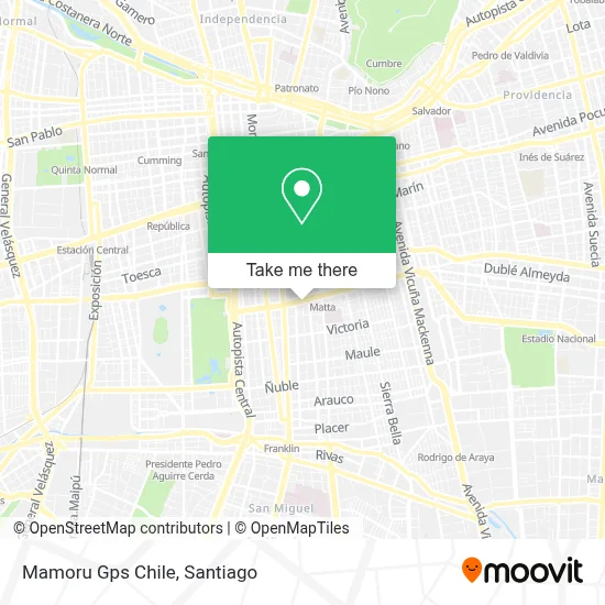 Mamoru Gps Chile map