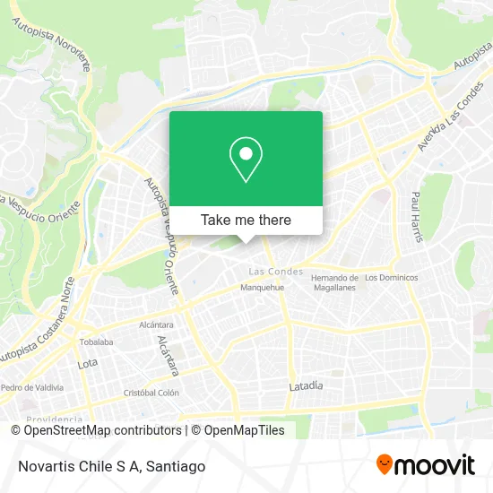 Novartis Chile S A map