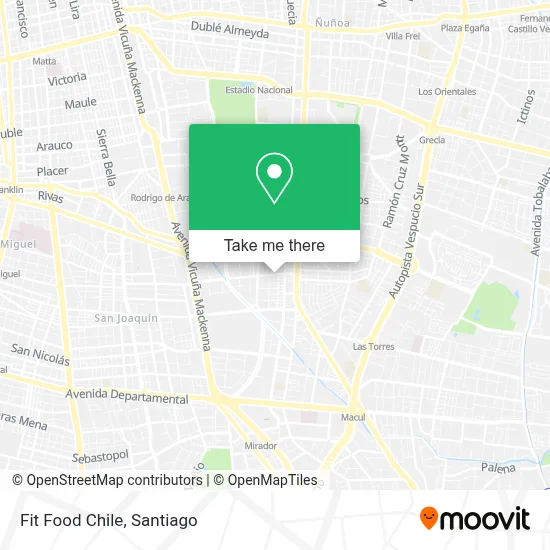 Fit Food Chile map