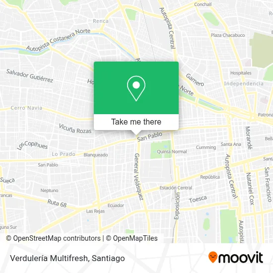 Verdulería Multifresh map