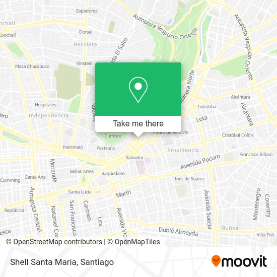 Shell Santa Maria map