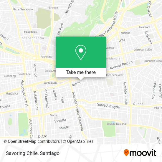 Savoring Chile map