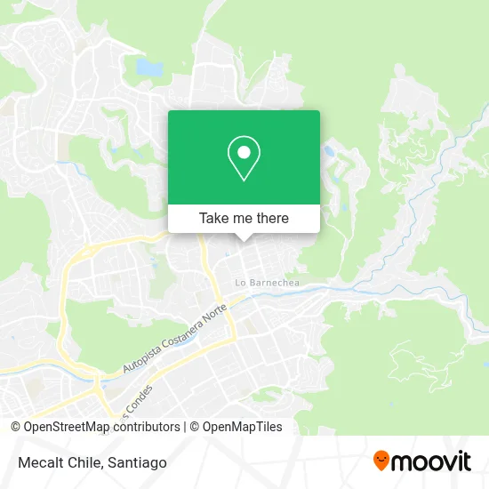 Mecalt Chile map