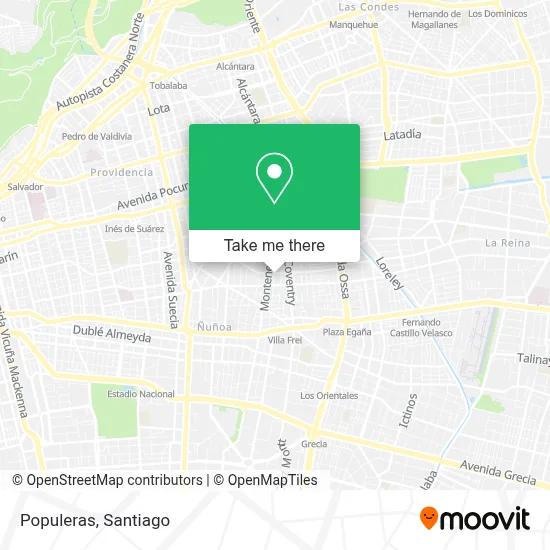 Populeras map