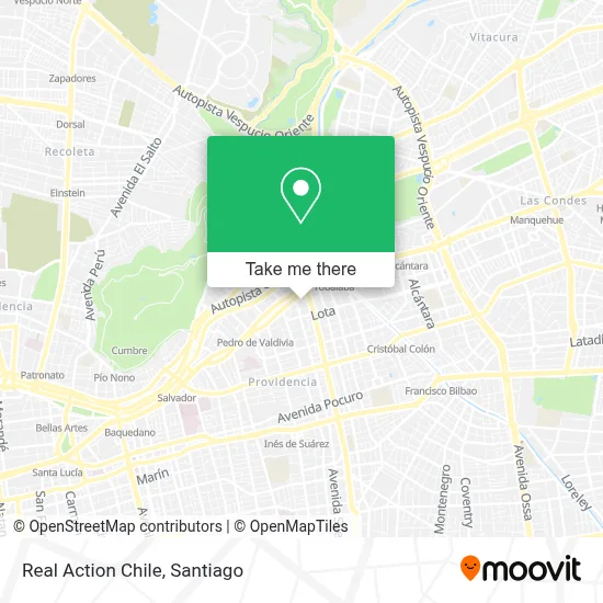 Real Action Chile map