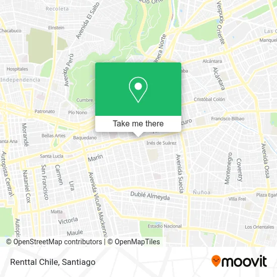 Renttal Chile map