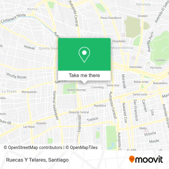 Ruecas Y Telares map