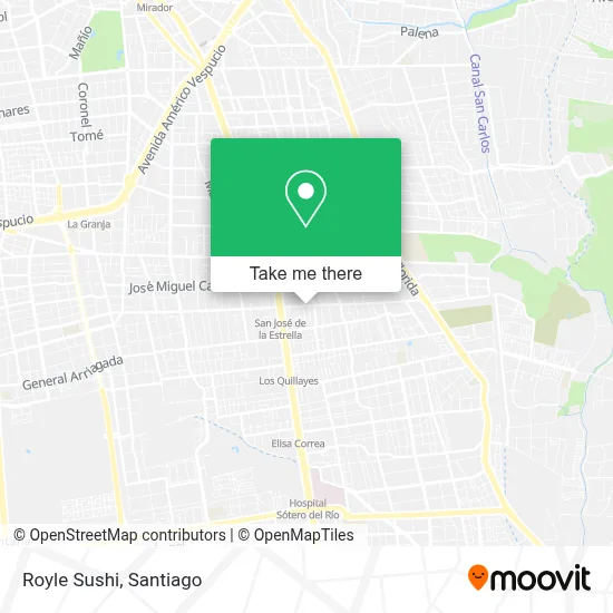 Royle Sushi map